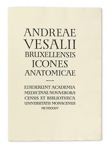 VESALIUS, ANDREAS. Icones Anatomicae. 1934 [i. e., 1935]